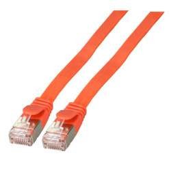 Patchkabel RJ45, CAT6A 500Mhz, 1.5m, rot; U/FTP; flach,