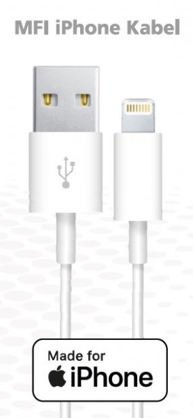 Synergy 21 Cable blanco para iPhone, MFI *ALLTRAVEL*