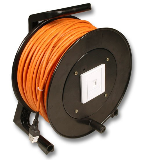 Patchkabel Kabeltrommel, CAT6, 90m, PIMF,