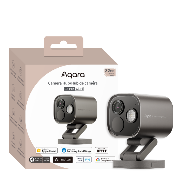AQARA Cámara Hub G5 Pro PoE, Gris
