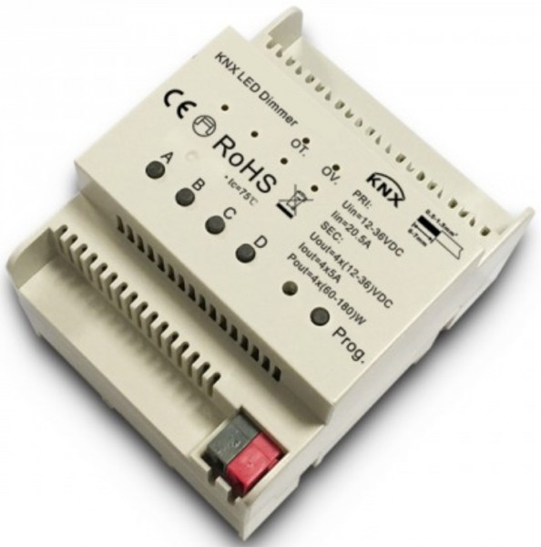 Synergy 21 Dimmer carril EOS 08 KNX 4*5A