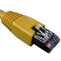 Patchkabel RJ45,15m gelb, CAT5e, S-FTP