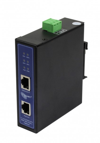 ALLNET PI2015MGPB-BT90 Inyector PoE Industrial MultiGigabit • PoE BT con Power-Booster (15,4W/30W/90W) • DIN