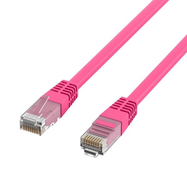Patchkabel RJ45 UTP(U/UTP), 3m magenta, CAT5e