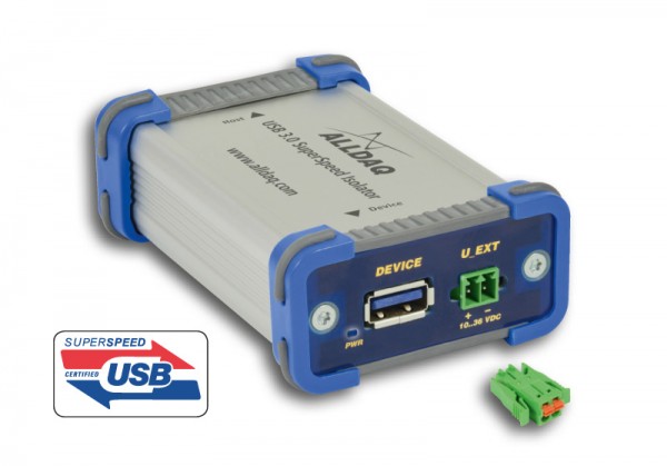 ALLDAQ ADQ-USB 3.0-ISO-W / USB 3.0 SuperSpeed-Isolator bis 1kV, ext. Supply: 10..36VDC