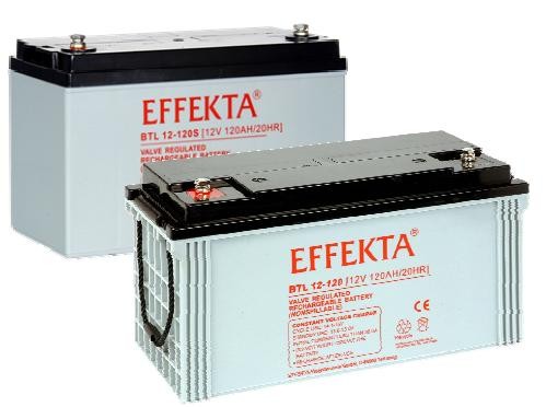 Effekta zbh. Akku 12V/ 120Ah, 10-Jahresbatterien