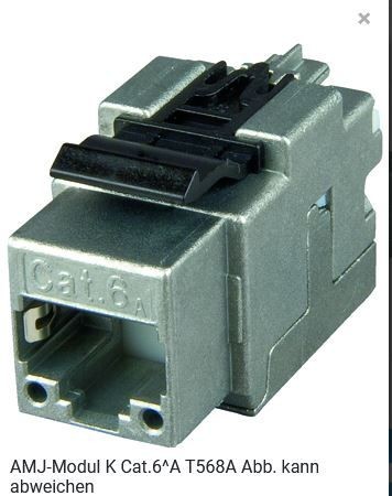 Telegärtner Modul, AMJ, CAT6A, TP/LSA, Snap-In, 2-Pack,T568B