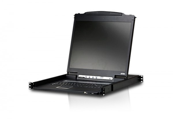 Aten TFT-Schublade, 19&quot; 1HE, incl.TFT 19&quot;, Black, Deutsch,