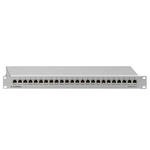 Rutenbeck Patch Panel, 19&quot;, CAT6A, 24xRJ45, Lichtgrau, PP-Cat.6A iso-24/1,