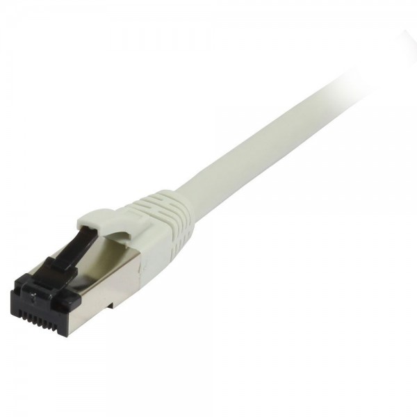 Patchkabel RJ45, CAT8.1 2000Mhz, 0.25m, grau, S-STP(S/FTP), TPE/LSZH(SuperFlex), AWG26, Synergy 21