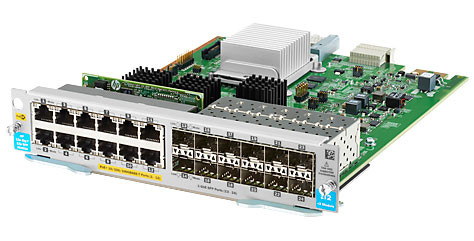 HP Switch Modul, ZL-Serie, 10-1000Mbit 12xTP POE+, 12xSFP-Slot