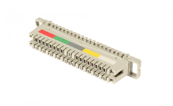 LSA+ TK LSA-Anschlussleiste 2/10 zu 10 DA, für Montagewanne