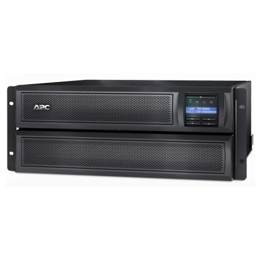 APC USV Smart, X, 2200VA, 9,8min., ext.Runtime, 19&quot;/Tower, 4HE, LCD, mit Netzwerkkarte,