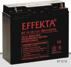 Effekta zbh.Batterien, 12V-18AH,