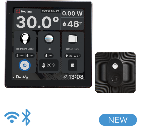 Shelly Pack Wall Display negro + H y T Blu negro