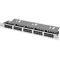 Patch Panel 50xTP, CAT3, ISDN,19&quot;,Lichtgrau, Telegärtner