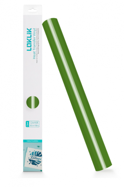 LOKLIK Vinilo Textil Básico - Verde Hierba - 30,5 x 180 cm