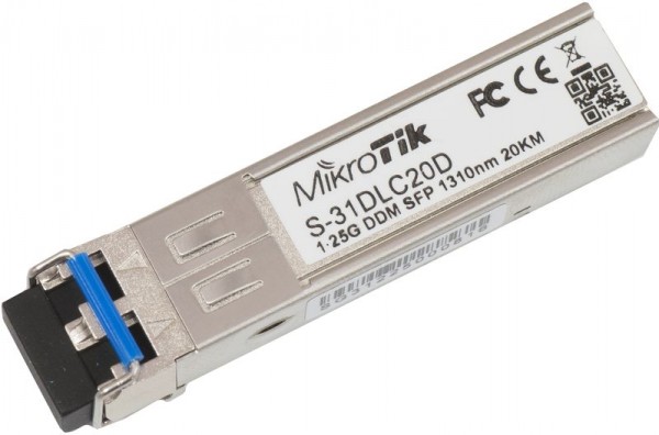 MikroTik S-31DLC20D Módulo SFP 1.25G SM 20km