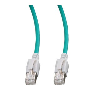 Patchkabel RJ45,DC, CAT6A 500Mhz, 3m, grün, LED in den Steck