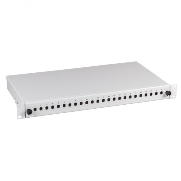 LWL-Patchpanel 24xMTRJ-Duplex-Buchsen19&quot;, ohne MTRJ-Kupplung