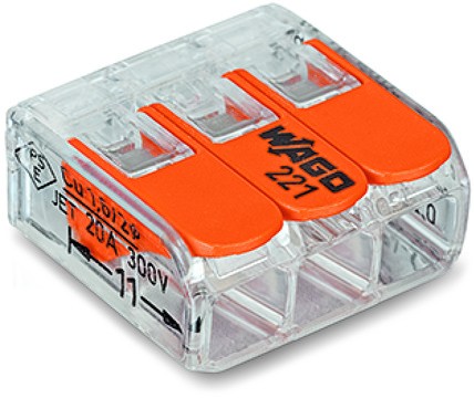 Wago Serie 222 - 3*4mm (50 Stück)