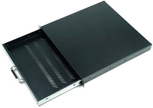 Triton 19"zbh.Zwischenboden,550mm,ausziehbar,Lichtgrau,