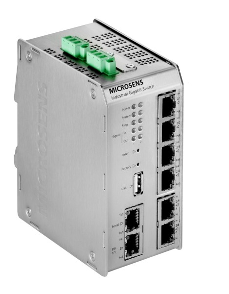 Microsens Profi Line+ Industrie Gigabit Ethernet Switch, MS6