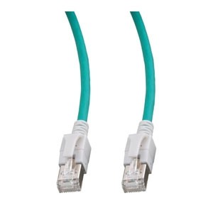 Patchkabel RJ45,DC, CAT6A 500Mhz, 5m, grün, LED in den Steck
