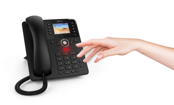 SNOM D735 Teléfono SIP Gigabit sin alimentación, negro