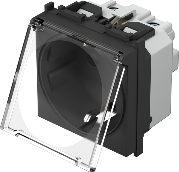 TEM series module socket outlets SOCKET earthing contact+KS+COVER2P+E 16A