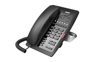 Fanvil H3W Teléfono Wi-Fi SIP POE para Hotel, Negro