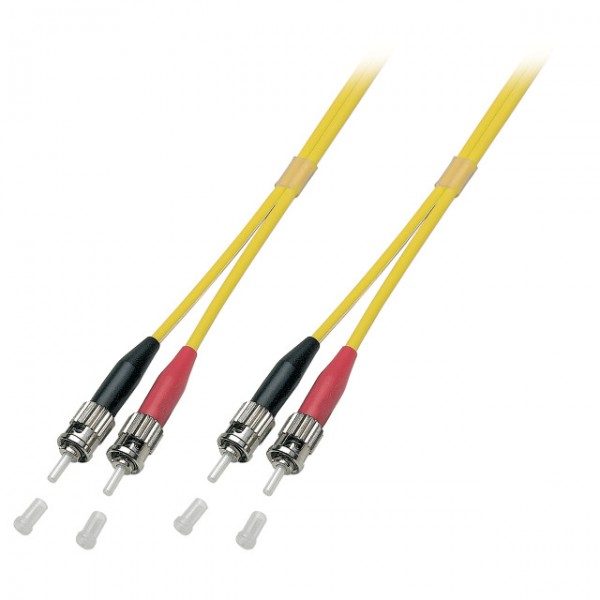 LWL-2-Faser-Patchk. 30mtr.ST-ST, 9/125um, OM2, gelb