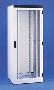 Knürr Schrank,23HE,B600/T800mm,Lochraster,IP55,Lichtgrau