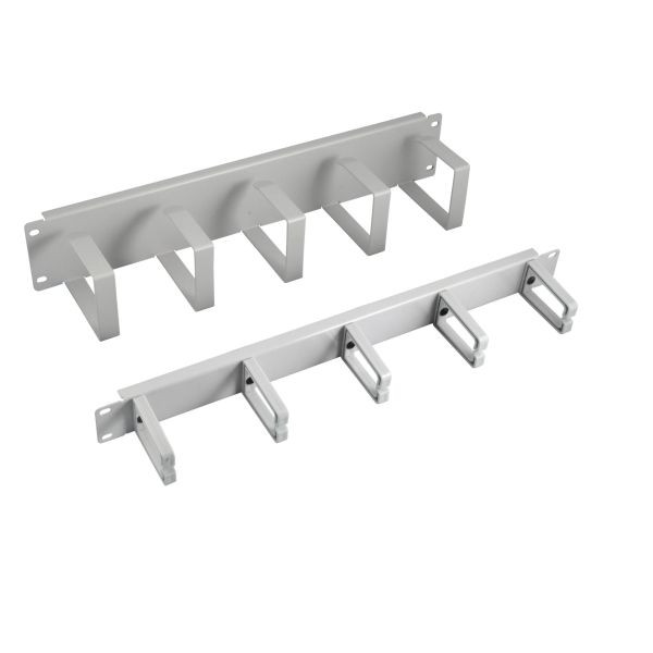 Wandgehäuse 19", Zbh., Kabelführung 2HE mit 5 Bügeln Metall,