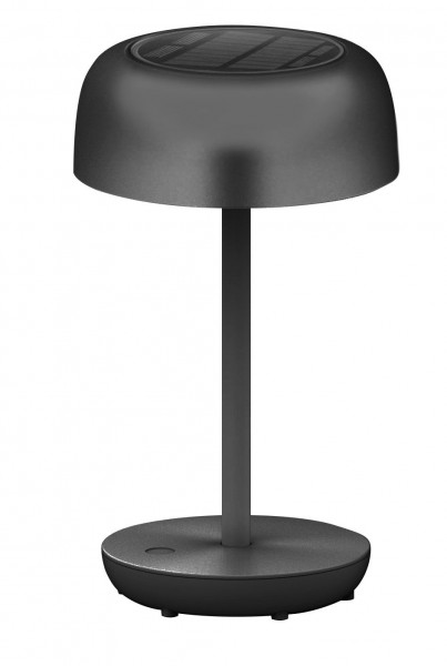 Synergy 21 Lámpara LED solar de sobremesa, negro/transparente