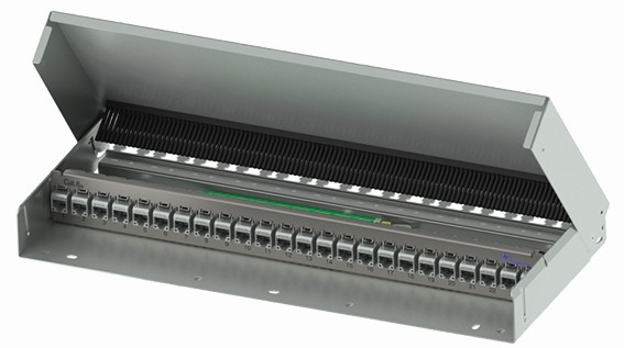 Telegärtner Modulträger, Patchpanel, f. 24xAMJ/AMJ-S-Mod./Ku