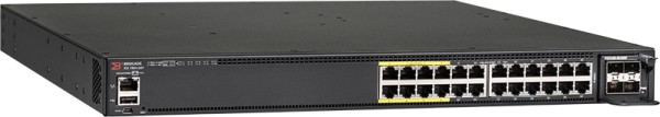 CommScope RUCKUS Networks ICX 7450 Switch 24-port 1 GbE switch PoE+ bundle includes 3x40G QSFP+