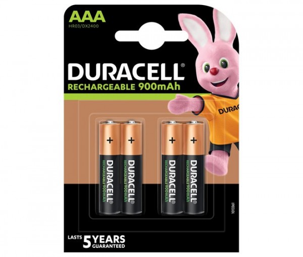 Akku NiMH AAA 1, 2V StayCharged (HR03) 800mAh Duracell 4e