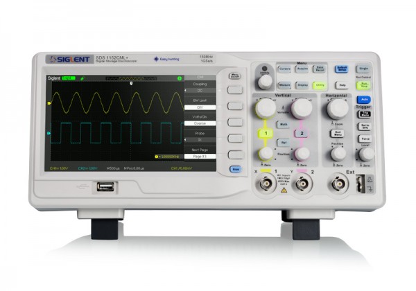 Siglent SDS1102CML+ Oszilloskop / Das SDS1102CML+ ist ein universelles Zweikanal-Digitaloszilloskop mit einer Bandbreite von 100 MHz.