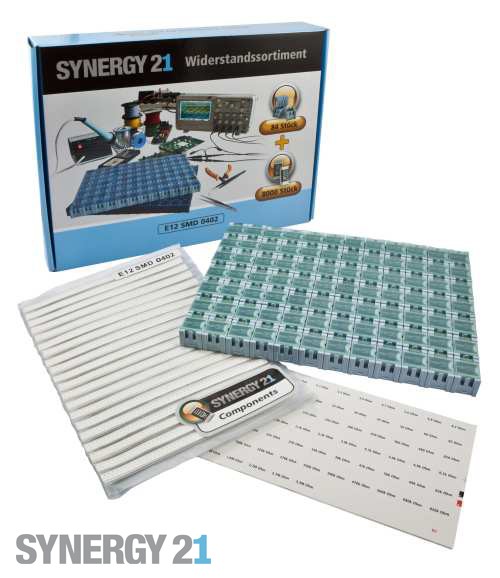 Synergy 21 Kit de resistencias E12 SMD 2512 5%