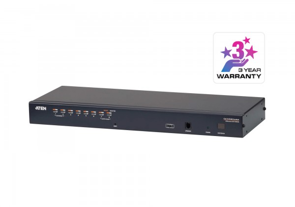 Aten KVM-Switch 8-fach TP(über Cat5 Kabel), 1xTP LAN
