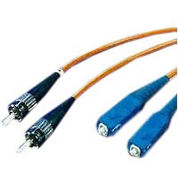 LWL-2-Faser-Patchk. 0,5mtr.ST-SC, 50/125um, OM2,