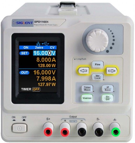 Siglent SPD1305X DC Labornetzgerät / Das SPD1305X ist ein DC Labornetzgerät mit einer Ausgangsleistung von max. 150 W.