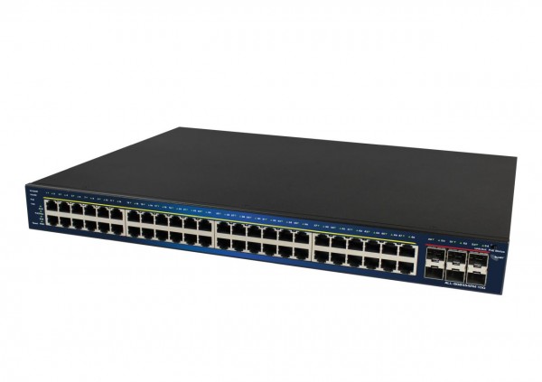 ALLNET Switch inteligente gestionado Layer2 54 Puertos - 48x 1 GbE - PoE Presupuesto 800W - 48x PoE a - 6x SFP+ - 19" - ALL-SG8454PM-10G
