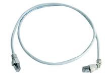 Telegärtner Patchkabel CAT6A; 1x90Grad, 10m, Blau, 500MHz, S