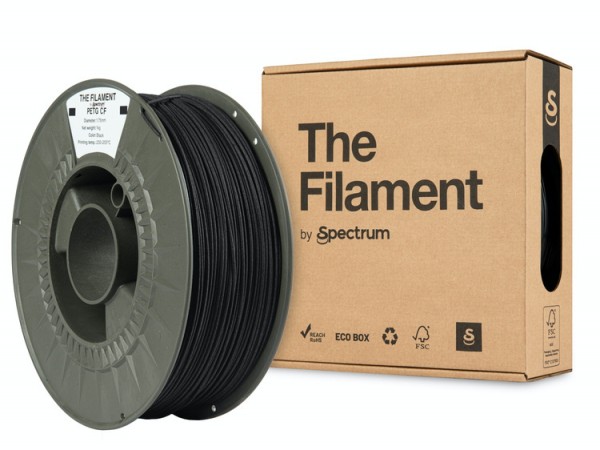 The Filament · PETG CF · BLACK · 1.75mm · 1kg
