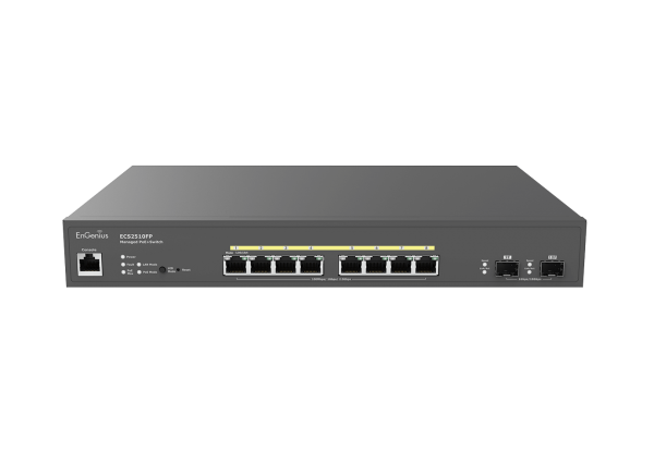 EnGenius ECS2510FP Switch PoE++ multigigabit de 2,5Gb de 8 puertos y 240W