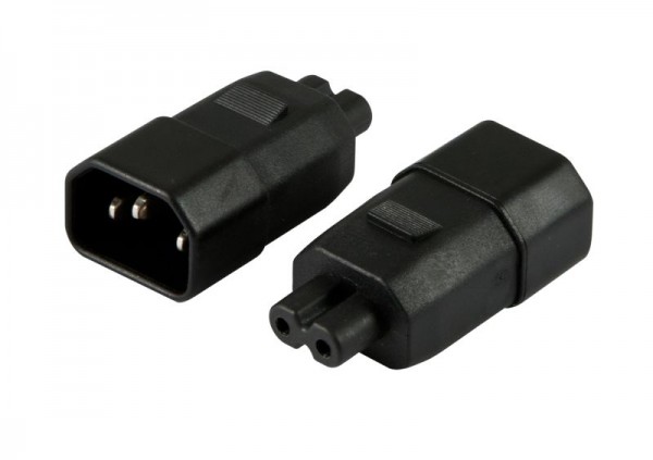 Netzkabel 220V Adapter (C14) Stecker -> EURO8