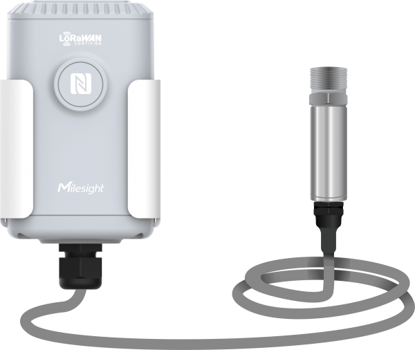 Milesight Pipe Pressure Sensor, EM500-PP-868M-G1/2M-4842 / LoRaWAN / Pressure / IP67