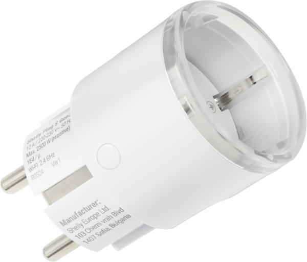 Shelly Plug S Gen3 Matter, blanco